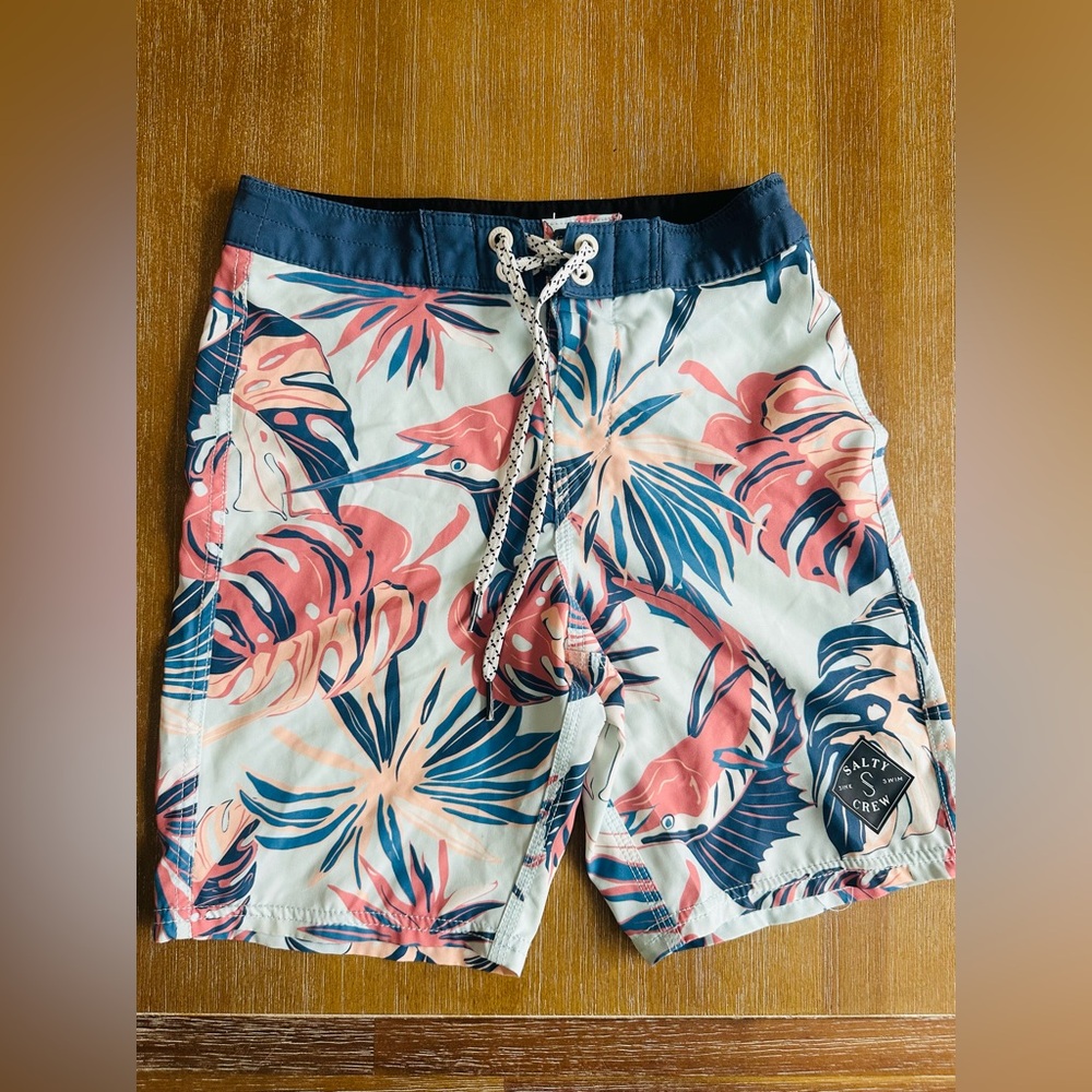Boys Salty Crew swim trunks